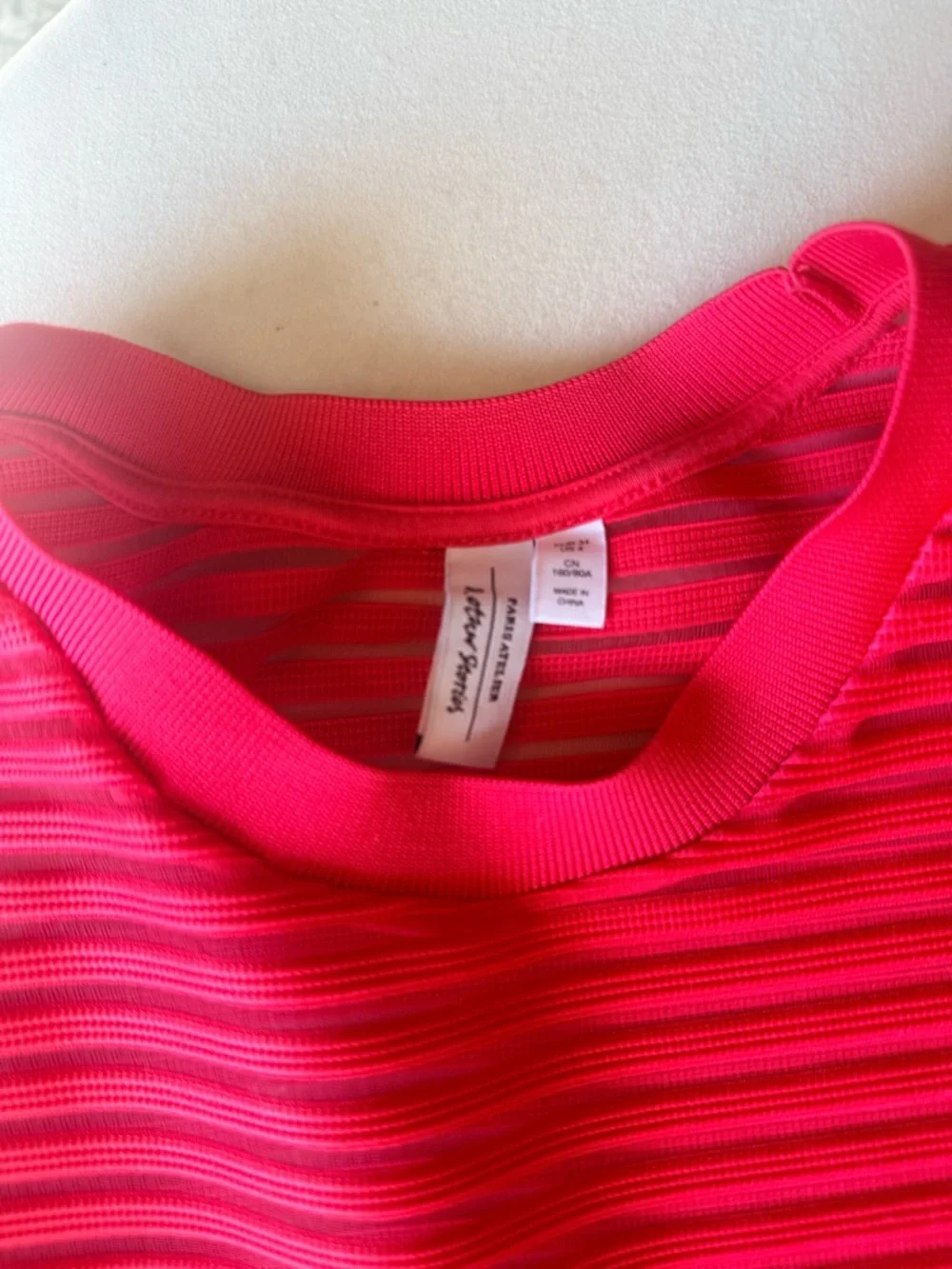 & OTHER STORIES Transparent Cropped Top Size 4 - Picture 4 of 7